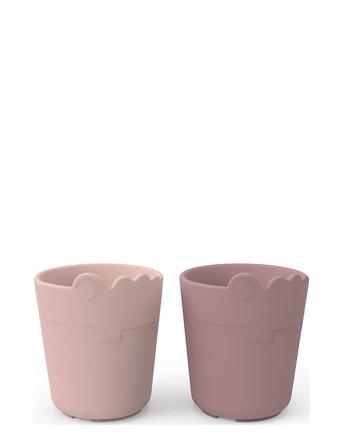 Kiddish Mini Mug 2-Pack Croco Pink D By Deer