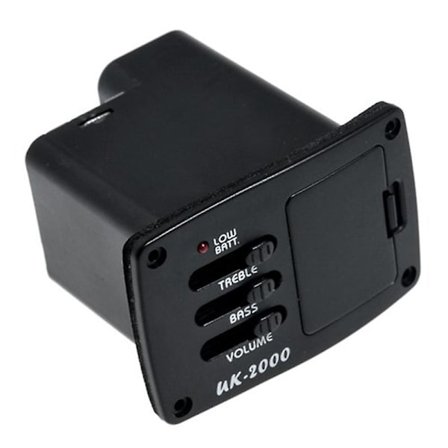 Uk-2000 spiraalipietsosähkökitara EQ ja vahvistin ukulelelle (ei paristoa)