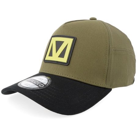 Difuzed - Grön adjustable Keps - Cyberpunk 2077 Militech 7 Panel Olive/Black Adjustable @ Hatstore
