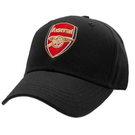 Arsenal Fc Unisex Adult Crest Baseball Cap One Size Svart