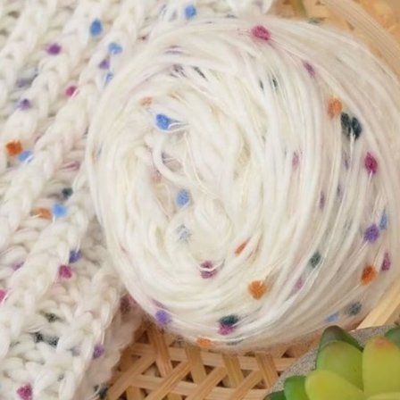 Fargerikt mohairgarn Ull bomullsgarn 9 9