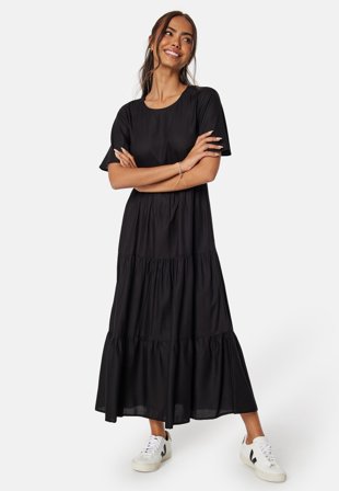 Happy Holly - Butterfly Sleeve Viscose Midi Dress - 44/46