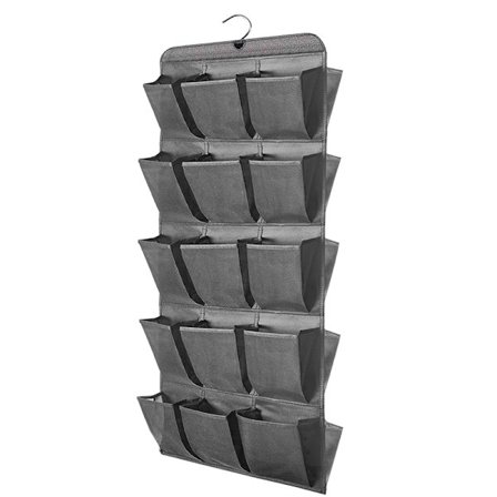 Dubbelsidig hängpåse Stor ficka Multifunktions utrymmesbesparande förvaringsväska för vardagsrummet