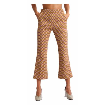 Maliparmi, Slim-fit Trousers Żółty, Kobieta, Rozmiar: S