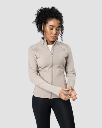 ICANIWILL - Mercury Zipper Fleece Wmn Sand - Dames - sportkleding van ICIW
