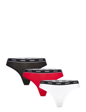 HUGO Triplet Thong Stripe - Red - XS
