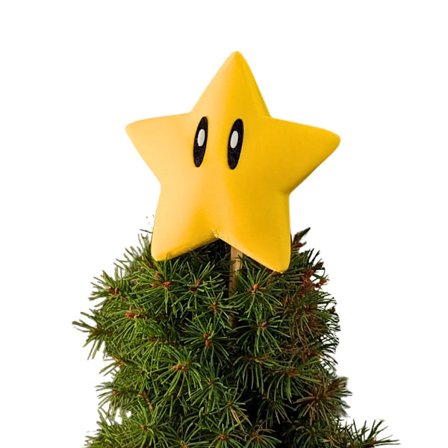 Invincible Star juletræstop | Inspireret af Mario Gul M