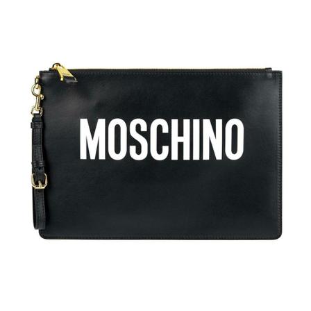 Moschino, clutch Zwart, Dames, Maat:ONE Size