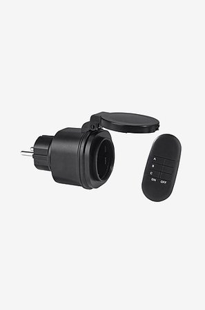Jotex - Fjärrströmbrytare 1-pack utomhus, 6 cm Svart - Köp Utebelysning hos Jotex
