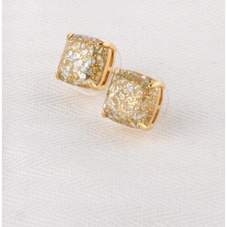 K-serie firkantede harpikskrystal små farvede pailletter ørestikker, som gave til Valentinsdag, mors dag og fødselsdag (kse0558)