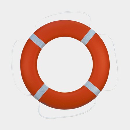 Rettungsring Fristad Plast FP450, Ø73/45 cm, orange, 2.1 kg - Boot