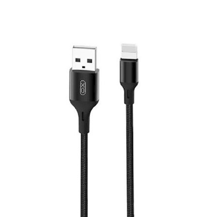XO USB-A till Lightning kabel 1m 2.4A - Svart