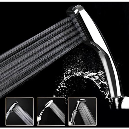 300-håls handduschhuvud 300% Turbo högt tryck 30% vattenbesparande handdusch krom (energiklass A)