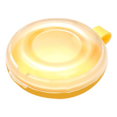 ABS Ortodontisk Oppbevaringsboks for Tannregulering Proteser Gul Støvforebyggende Beholder