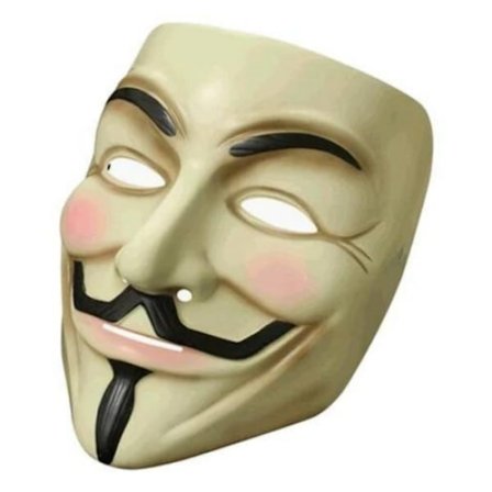V for Vendetta-maske - Guy Fawkes Halloween 1-pakning