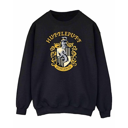 Harry Potter Dam/Kvinnor Hufflepuff Sweatshirt XL Svart