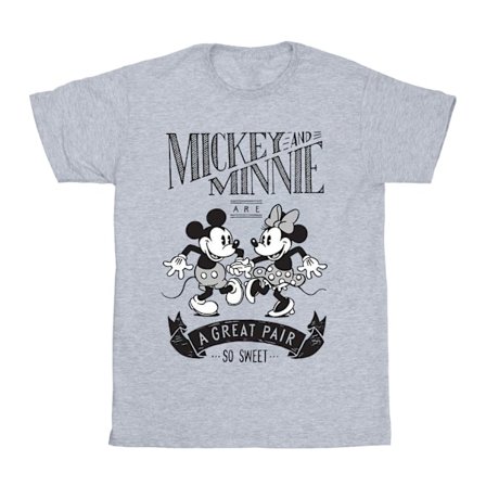 Disney Girls Mickey och Minnie Mouse Great Pair Bomull T-shirt