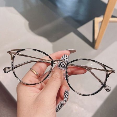 Anti-Blue Light Glasögon Stora glasögon LEOPARD PRINT