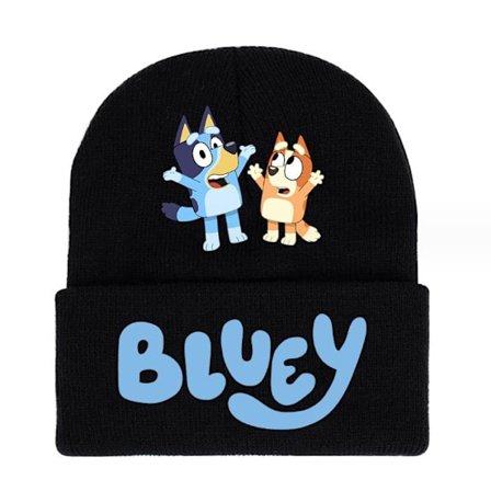 Bluey tegneserie strikket lue for barn, vinterlue, beanie, gaver{AZC}