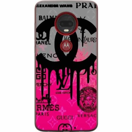 Motorola Moto G7 Plus Genomskinligt Skal Cc Pink