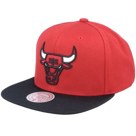 Mitchell & Ness - NBA Röd snapback Keps - Chicago Bulls Team 2 Tone 2.0 Red/Black Snapback @ Hatstore