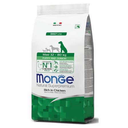 Monge Ricco Di Pollo Cibo Secco Per Cani Cuccioli Taglia Grande