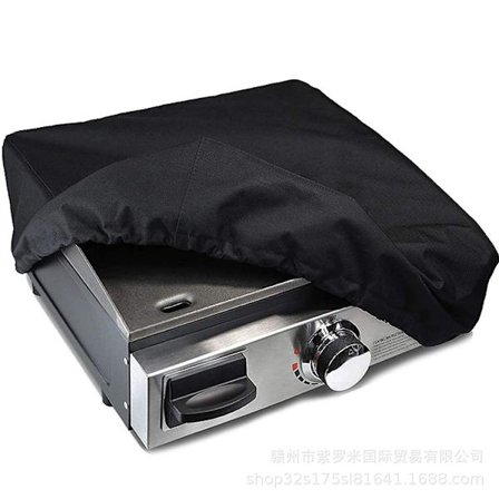 Pieni grilli suojus grilli pannu suojus grilli pölysuoja vedenpitävä suojus ulkogrilli suojapeite musta 17 tuumaa(44*44*15)