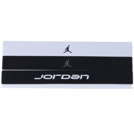 Jordan - Svart headband Beanie - 3-pack Jordan Elastic Sport Wide Black/White Headbands @ Hatstore