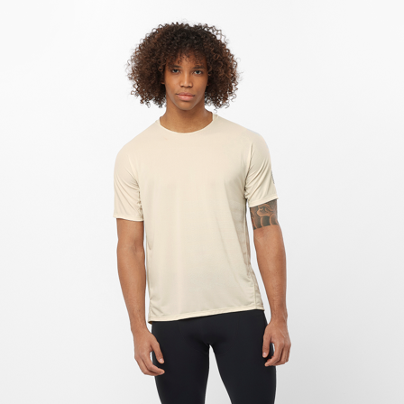 Salomon - Shirts Kleding Sense Aero Ss Tee Gfx M - Rainy DAY / White