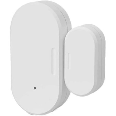 Zigbee Dörrlarmsensor, App-styrd Dörrsensor, Detekterar Öppning/Stängning, Skickar Varningar, Kompatibel med Zigbee Hub