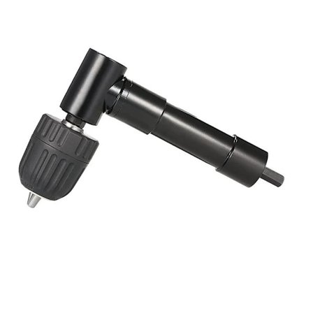 Självdragande 90° Vinkelchuck Snabbkoppling Borrchuck Vinkelhuvud Chuck Bits Adapter Vinkelborr