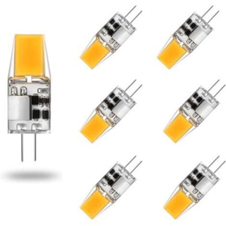 G4 LED-pære 5W Varm Hvid 3000K 6-pak AC/DC 12V 50W Tilsvarende Halogenpære 360° Strålevinkel Ingen Flimmer