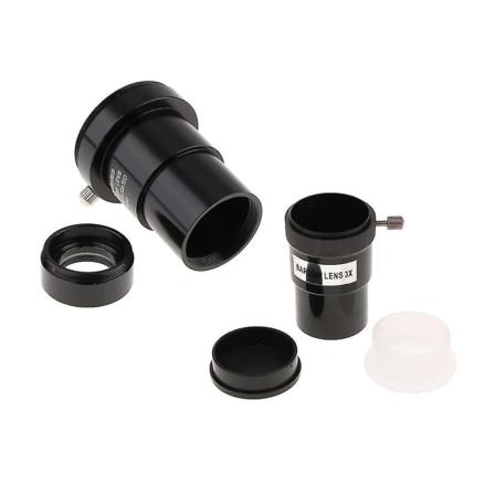 Astronomisk teleskop okularsett 5x 3x Barlow-linse for Orion 1,25 tommer/31,7 mm fullt flerlagsbelagt optisk glass