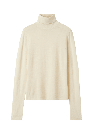 Wera Polotröja i ull SHARON Stickat Beige M