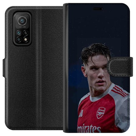 Kompatibel Tegnebogsetui til Xiaomi Mi 10T Pro 5G Pastelfarvet regnbue med hvide stjerner og blød farveovergang i drømmehimlens design