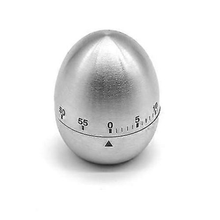 Køkkenur i rustfrit stål til 2024: 60-minutters vandtæt timer til madlavning og bagning, æggeur til præcis tidtagning (FMY)