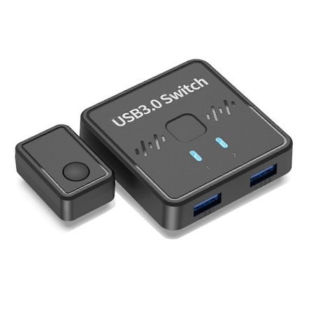 USB 3.0 Printerdelare Switch 2 in 1 Ut 2 Datorer Delar 1 Skrivare Udisk Mus Tangentbord Hårddisk-xindaren