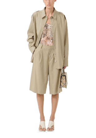 Gestuz GZizza linen MW shorts Dam Silver 44