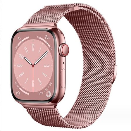 Milanese-lenkki ranneke Apple Watchille 44 mm 40 mm 45 mm 49 mm 41 mm 38 mm 42 mm 44 mm rannekoru iWatch Series 9 3 6 5 SE 7 8 Ultra 2 starlight - 