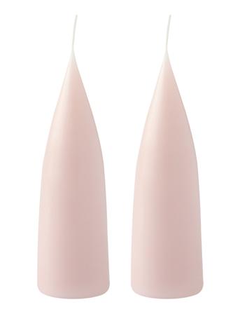 Hand Dipped C -Shaped Candles, 2 Pack Home Decoration Candles Block Candles Lyserød Kunstindustrien