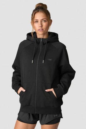 Everyday Zip Hoodie Wmn Black