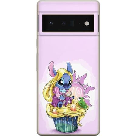 Google Pixel 6 Pro Genomskinligt Skal Stitch Prinsessa