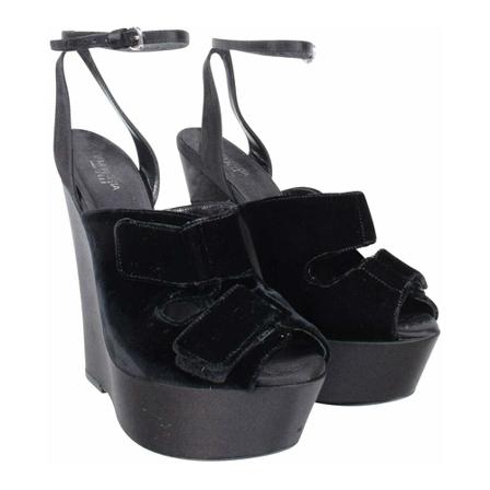 Giambattista Valli Pre-owned, Pre-owned Wedges Zwart, Dames, Maat:38 EU