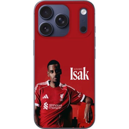 Yhteensopiva Puhelinkuori Apple iPhone 17 Pro Alexander Isak juliste Liverpoolin jalkapallojersey Ruotsin maajoukkuehyökkääjä Premier League hyökkäys