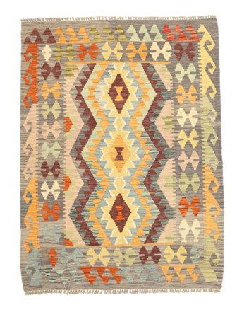 Small Kilim Afghan Old Style Rug 125X165 Wool
