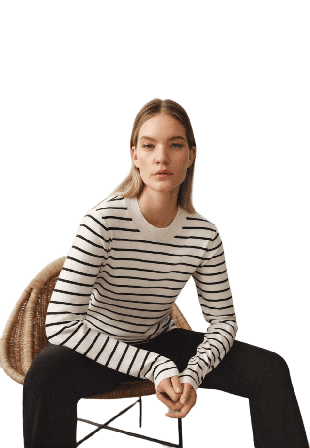 Å WOMAN Stickad tröja ASTRID Stickat Blå M