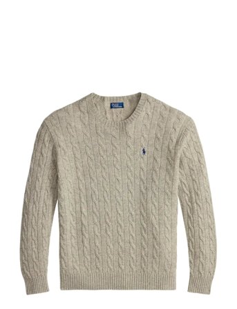 Polo Ralph Lauren | Cable Wool-Cashmere Crewneck Sweater | L