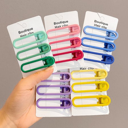 15 st hårklämmor utan böjning, utan veck, hårnålar matt vågform Du