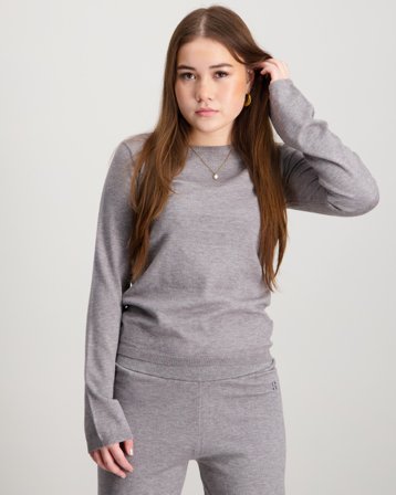 Sofie Schnoor VivoSY Knit Gris Pulls Fille - Kids Brand Store