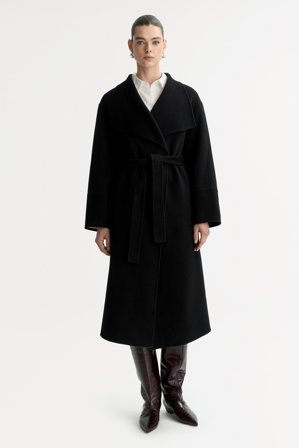 Soft Goat - Long coat - Cashmere jacket - XL - Black
